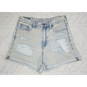 American Eagle Mom Short Ripped White Wash Size 0 High Wasted